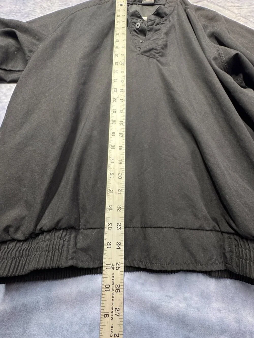 Vintage Nike Sweater Mens Black Windbreaker Rain Half Button Golfing Small